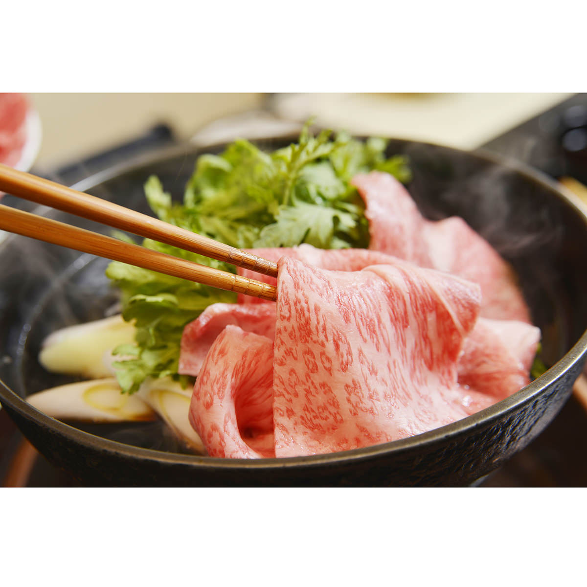 すき焼き用 特上 牛肉セット 折 〔500g〕
