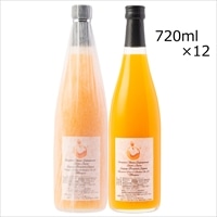温州みかんジュース 自家農園産ブレンド Σ 宮川早生 南柑20号 マンガン 12本 〔720ml×12〕