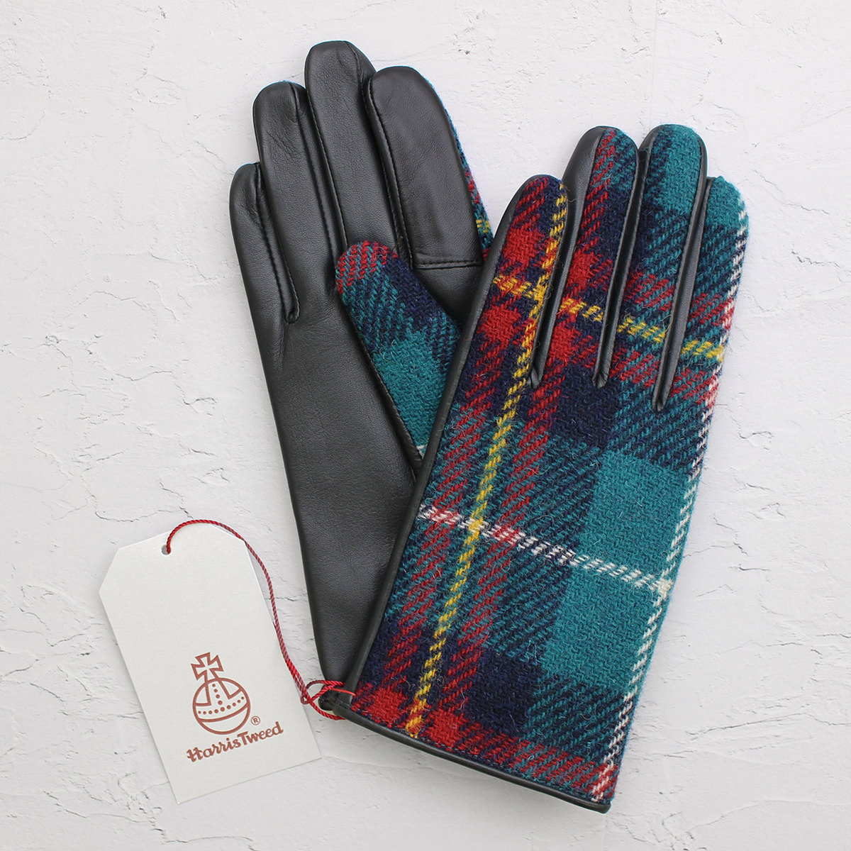 KURODA クロダ 女性用 Harris Tweed グローブ スクワラン加工 〔手囲いサイズ：21cm〕