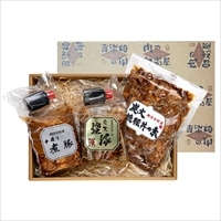 御嵩屋 焼豚 豚丼の素 煮豚 3種 詰め合わせ ギフト 〔炭火焼豚、炭火焼豚丼の素、手造り煮豚〕