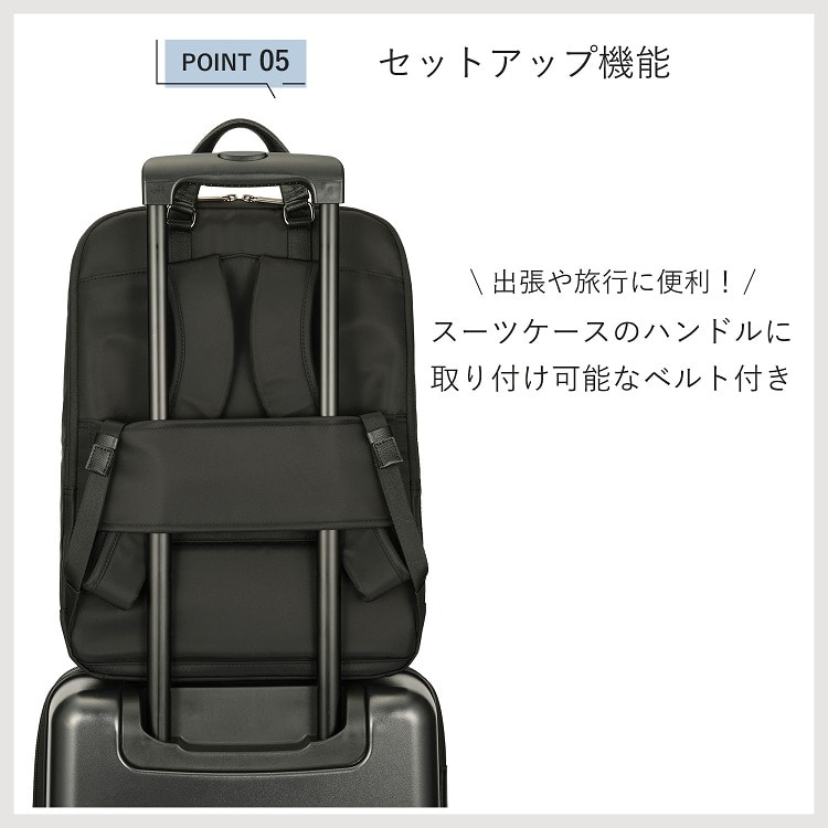 ace./エース ラプリム リュック レディースビジネス B4 15.6インチサイズ 68802 01:ブラックBN リュック/15.6インチ対応