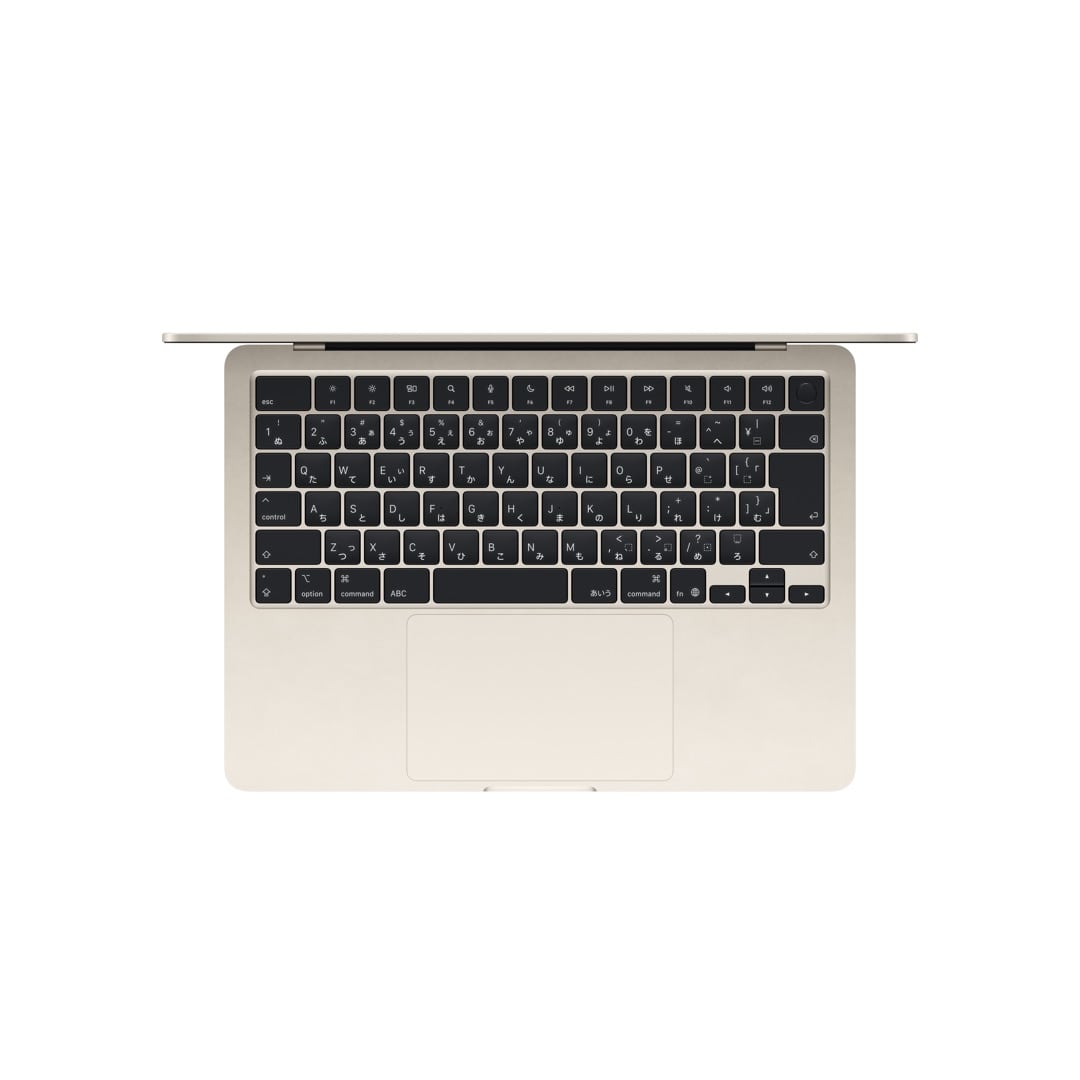 13インチMacBook Air: 10コアCPUと10コアGPUを搭載したApple M5チップ, 16GB, 1TB SSD - スターライト