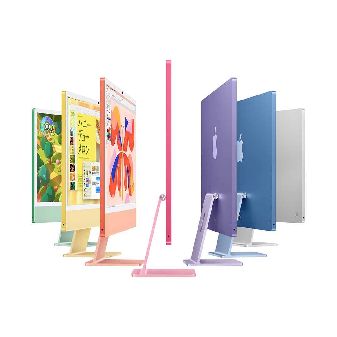24インチiMac Retina 4.5Kディスプレイモデル: 10コアCPUと10コアGPUを搭載したApple M4チップ, 24GB, 512GB SSD - シルバー, Magic Keyboard(英語/US)