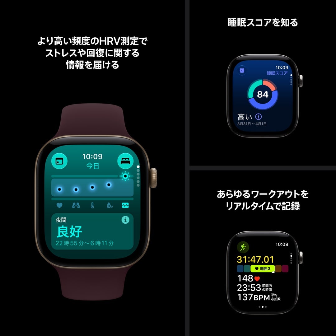 Apple Watch Series 12(GPS + Cellularモデル)- 42mmダークブロンズアルミニウムケースとダークブロンズミラネーゼループ with AppleCare+