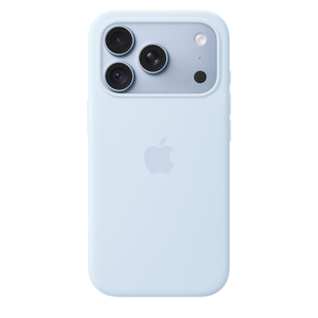 MagSafe対応iPhone 18 Proシリコーンケース - クリスプブルー