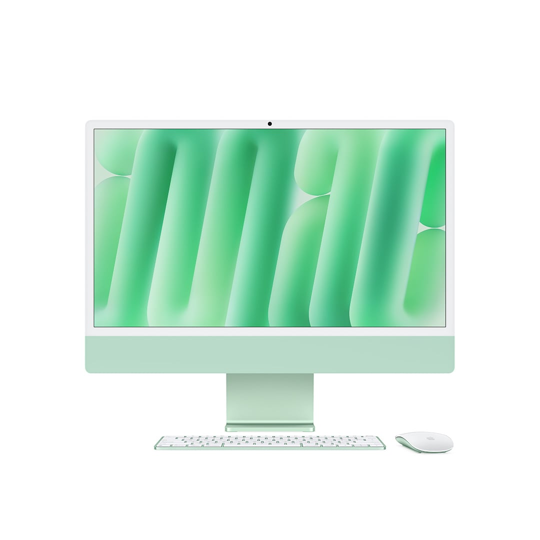 24インチiMac Retina 4.5Kディスプレイモデル: 10コアCPUと10コアGPUを搭載したApple M4チップ, 16GB, 512GB SSD - グリーン, Magic Keyboard（英語/US）
