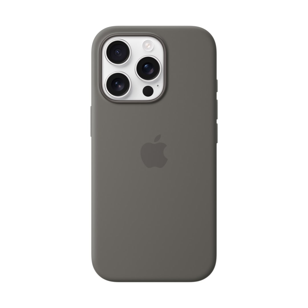 MagSafe対応iPhone 16 Proシリコーンケース - ストーングレイ