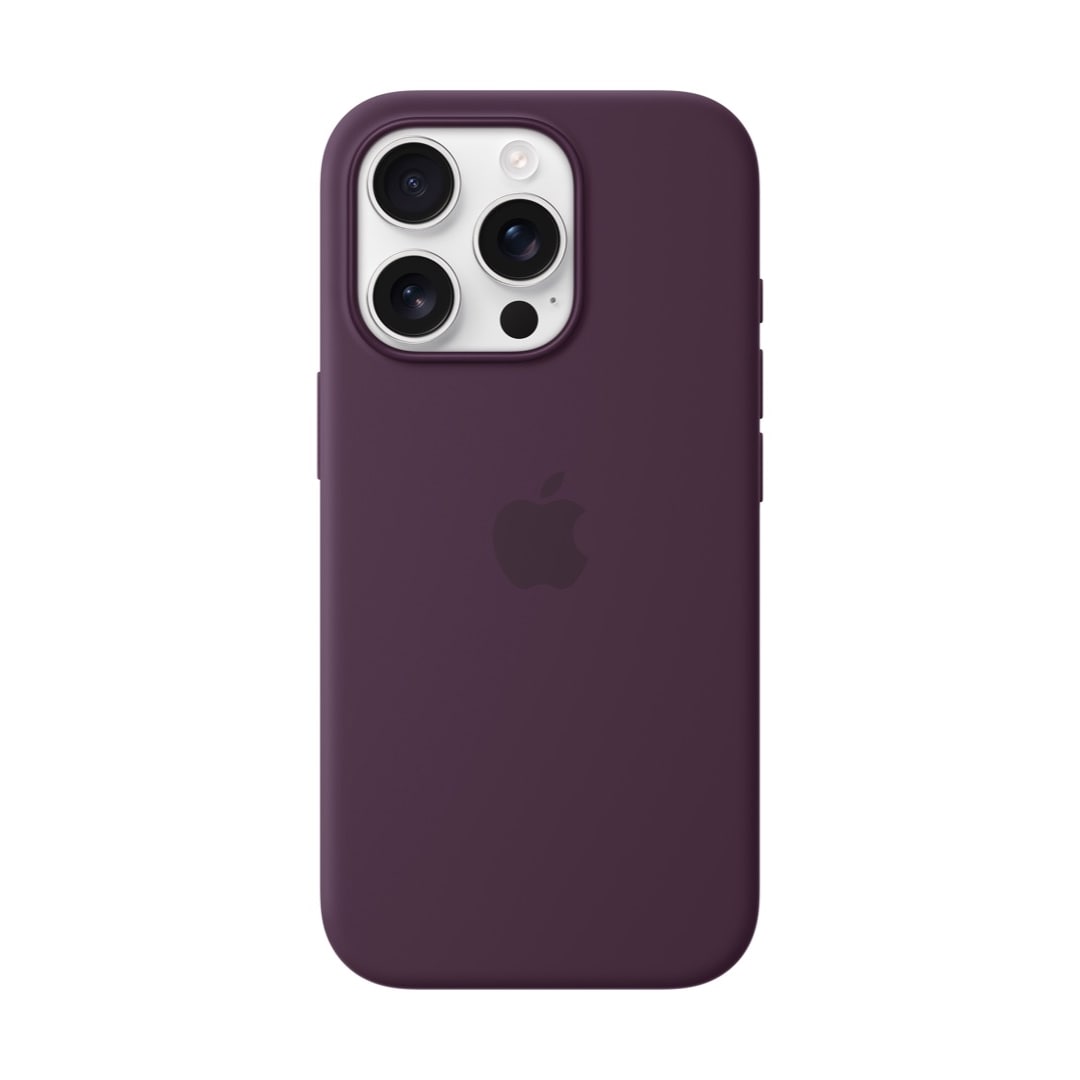 MagSafe対応iPhone 16 Proシリコーンケース - プラム