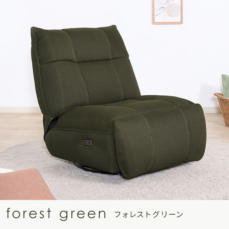 電動パーソナルチェアー MOVE フォレストグリーン【時間指定不可】【代引不可】【同梱不可】 フォレストグリーン