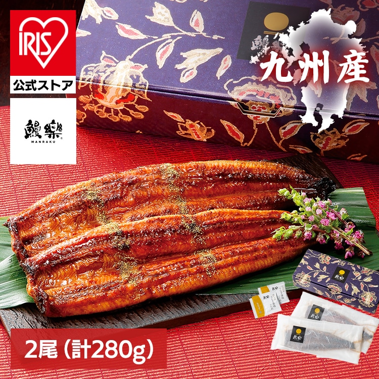 ［2尾］うなぎ 鰻 九州産うなぎ蒲焼 2尾【時間指定不可】【代引不可】【同梱不可】