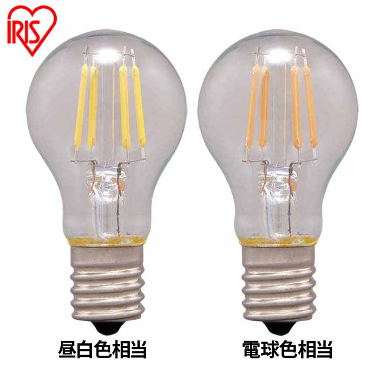 LEDフィラメント電球 ミニクリプトン球 E17 25W相当 230lm 電球色相当 LDA2L-G-E17-FC