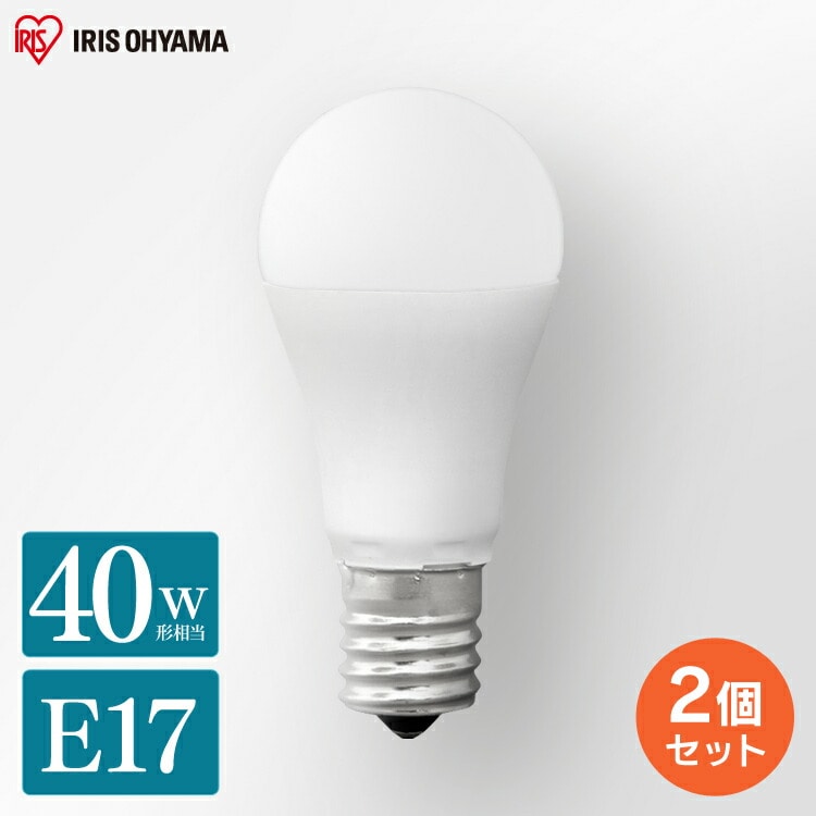 [2個セット]LED電球 E17 広配光 40形相当 LDA4L-G-E17-4T62P 電球色
