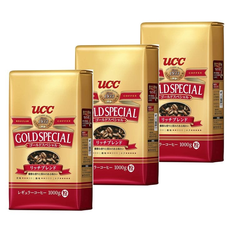 UCC ［3個セット］UCC ゴールドスペシャル リッチブレンド 1000g