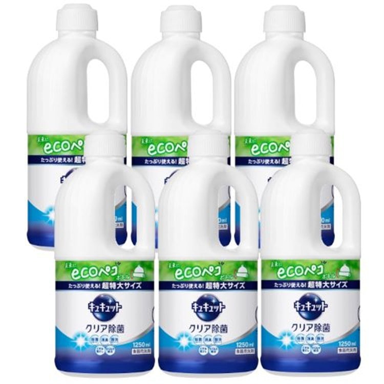 [6個セット]キュキュット クリア除菌 つめかえ用 1250ml