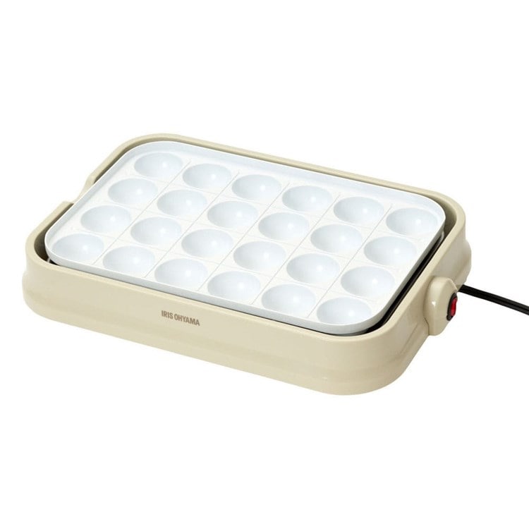 アイリスオーヤマ ホットプレート 着脱式 2枚 PHP-C24W バニラクリーム