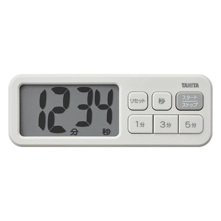 タイマー キッチンタイマー 大文字 抗菌でか見えタイマー TD-431-BK 送料無料 タニタ TANITA キッチンタイマー 大文字 見やすい 便利 タイム カウントアップ 料理 圧力鍋 マットブラック マットグレー マットレッド ［メール便］