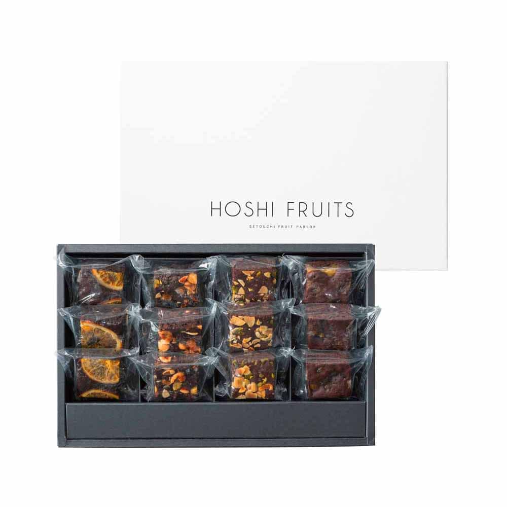ナッツとドライフルーツの贅沢ブラウニー 12個 HFNB-12 【時間指定不可】【代引不可】【同梱不可】