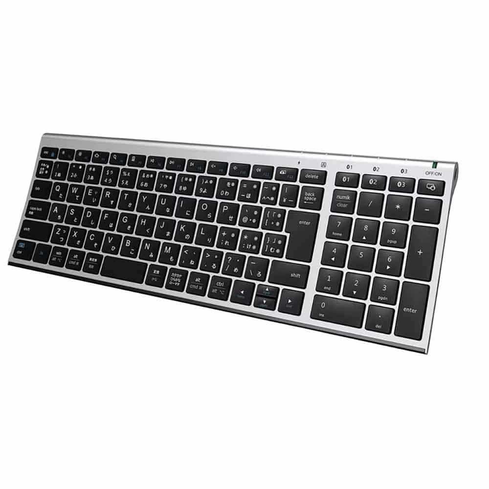 iClever Bluetoothキーボード BK22 （Type-C） シルバーブラック