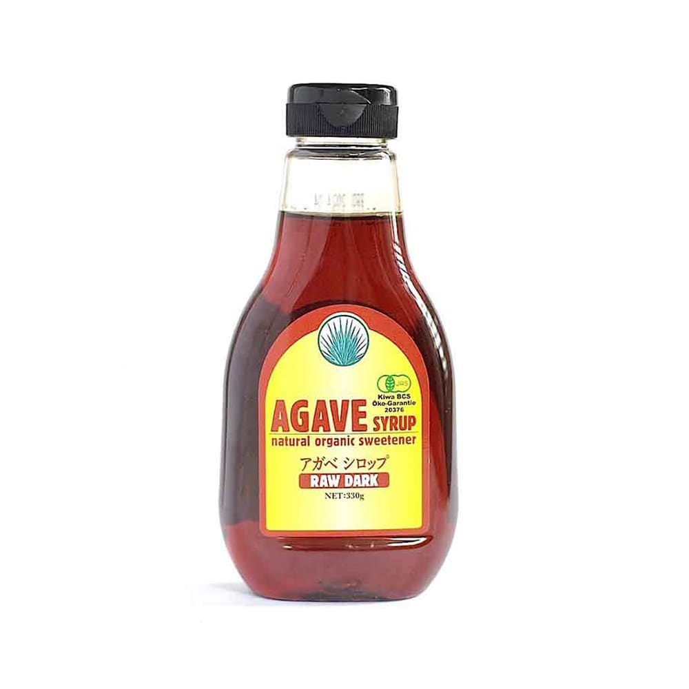 【3個】ALMATERRA 有機アガベシロップ 330g RAWDARK