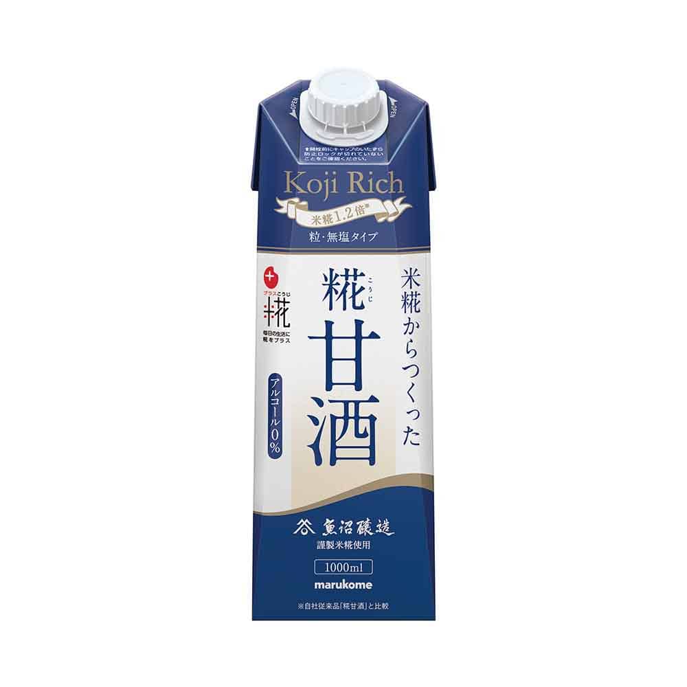 【6本】マルコメ プラス糀 糀甘酒LL 1000ml リッチ粒