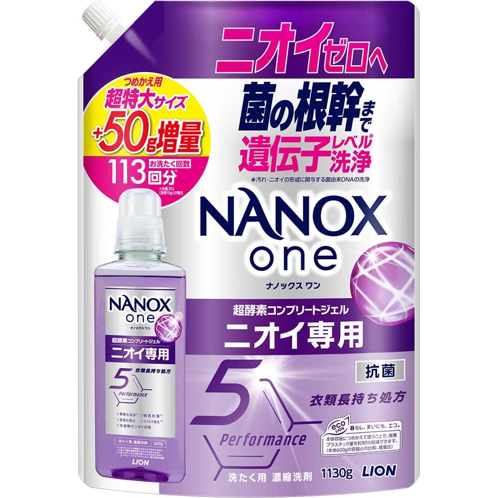 ＮＡＮＯＸ 【6個セット】NANOX ONEつめかえ用超特大増量1130g 02310 ニオイ専用