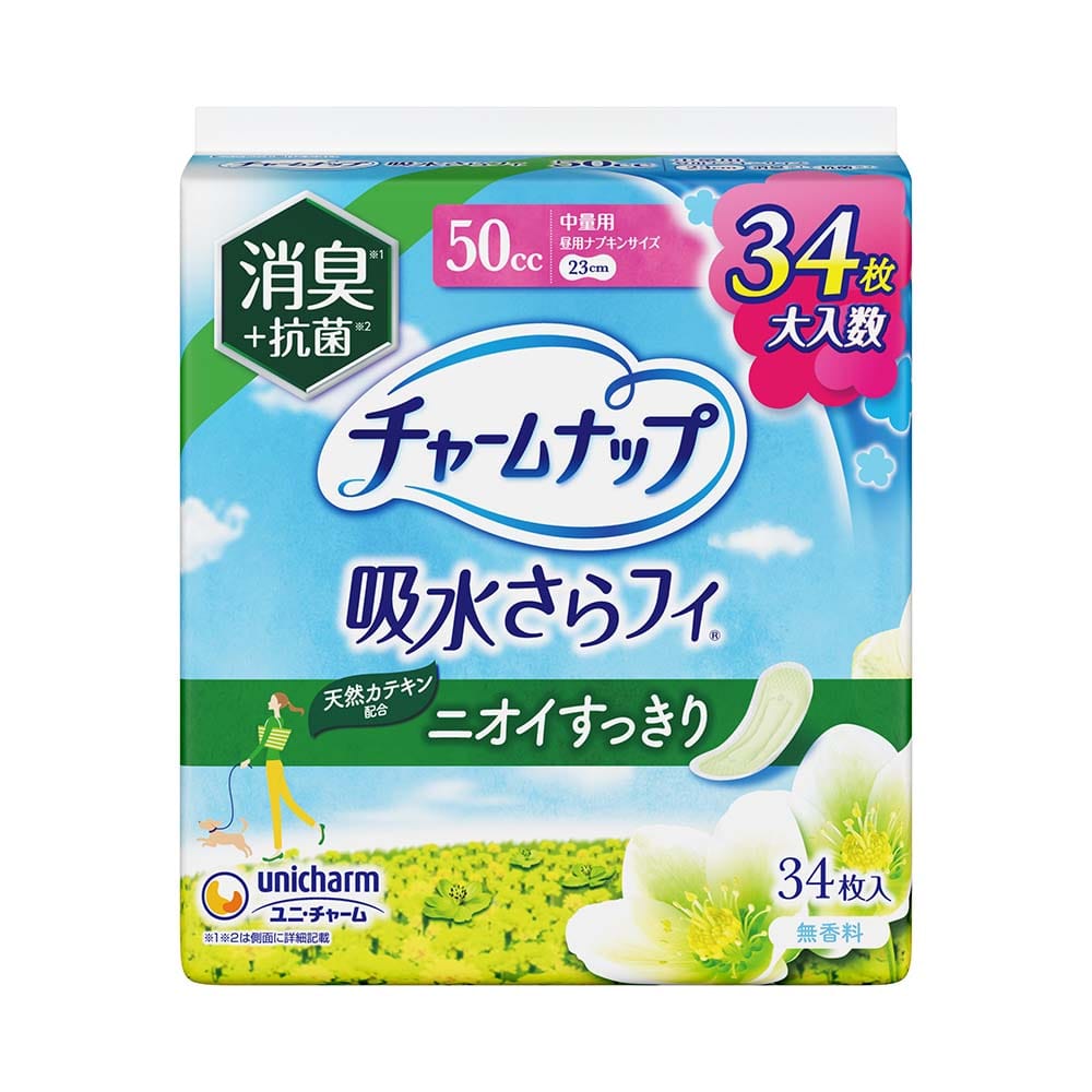 チャームナップ 【3個】チャームナップ中量用消臭タイプ34枚