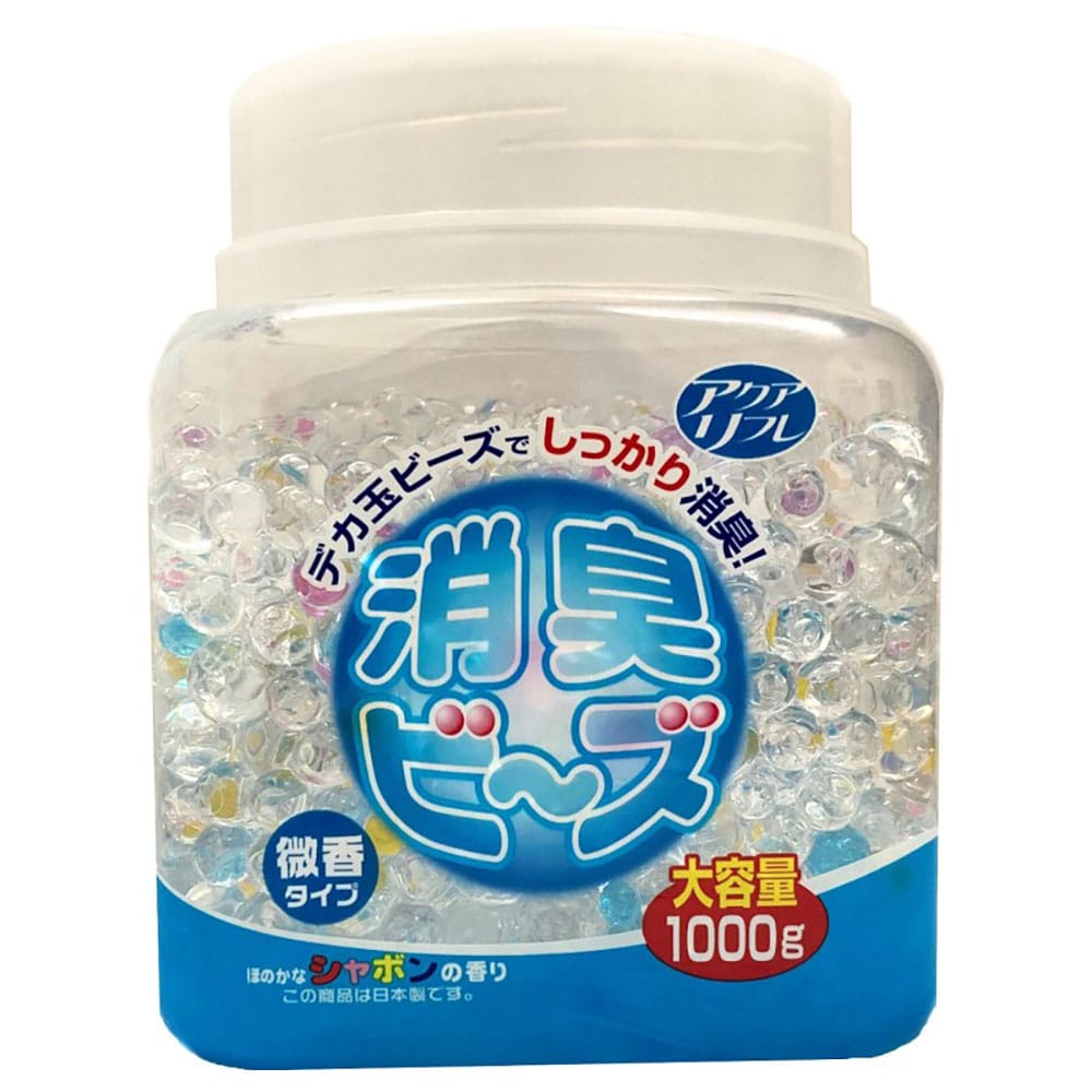 ライオンケミカル アクアリフレ消臭ビーズ本体容器入1000g シャボン