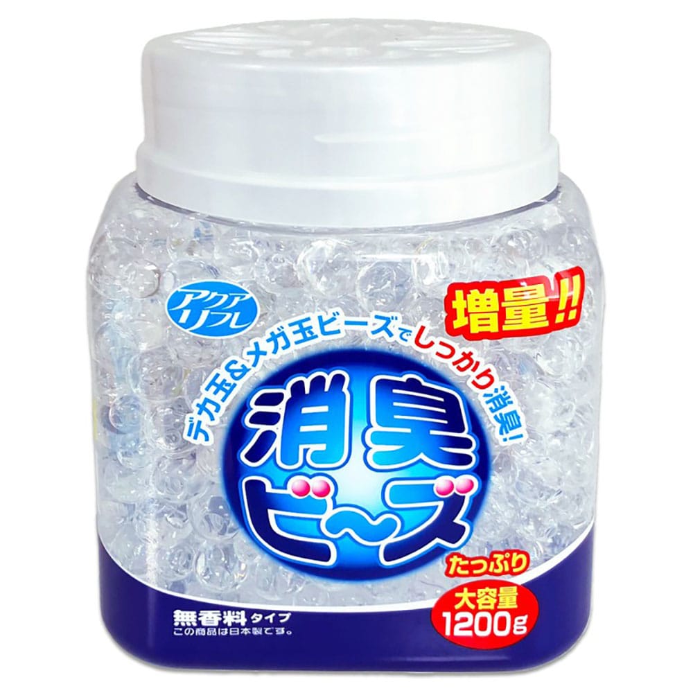 アクアリフレ 【3個セット】アクアリフレ　消臭ビーズ大容量　1200g 無香料