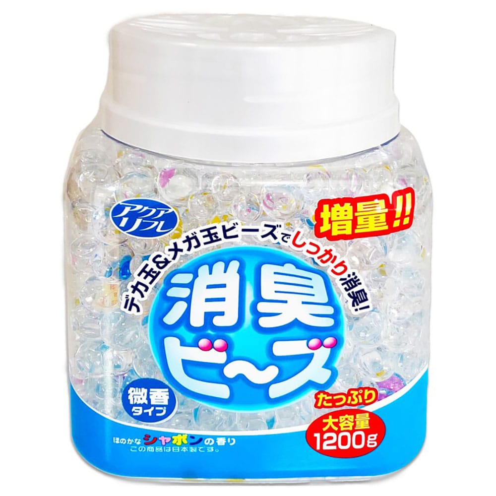 アクアリフレ 【3個セット】アクアリフレ　消臭ビーズ大容量　1200g シャボン