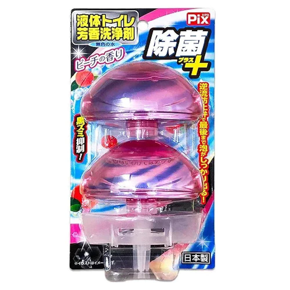 ピクス 【3個セット】ピクス除菌液体トイレオンタンク2個入り ピーチの香り