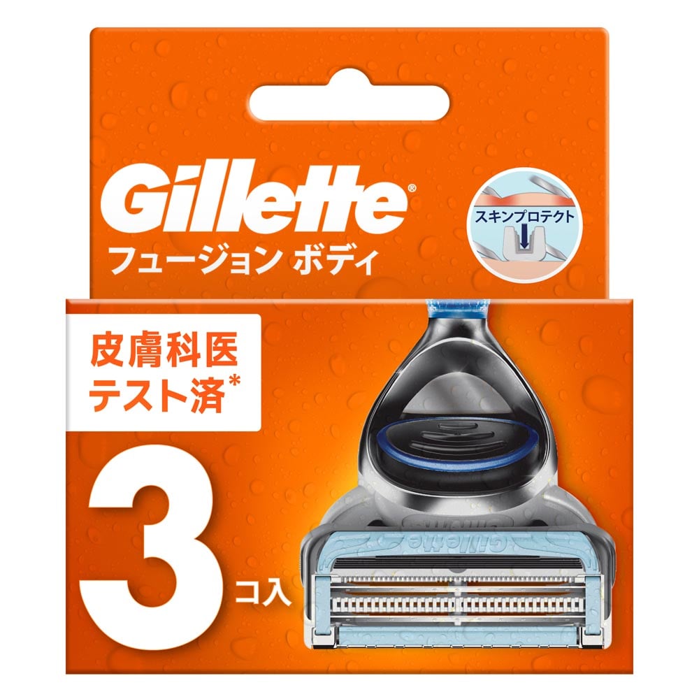 Gillette ジレットフュージョンボディ替刃3B