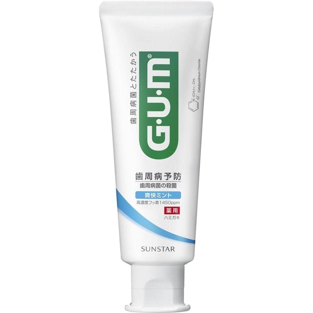 GUM 【3個セット】GUM デンタルペースト 120g 爽快タイプ