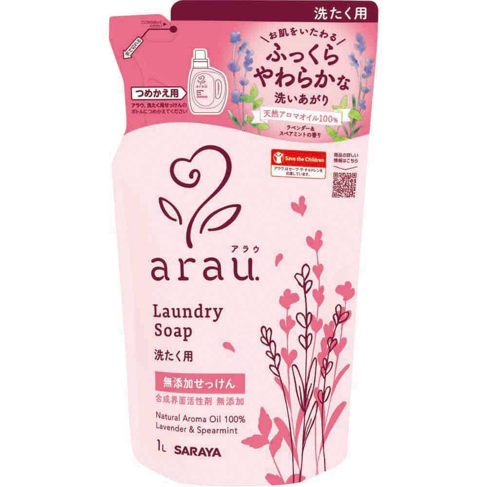 アラウ. 【12個】　洗たく用せっけん　詰替用　1L
