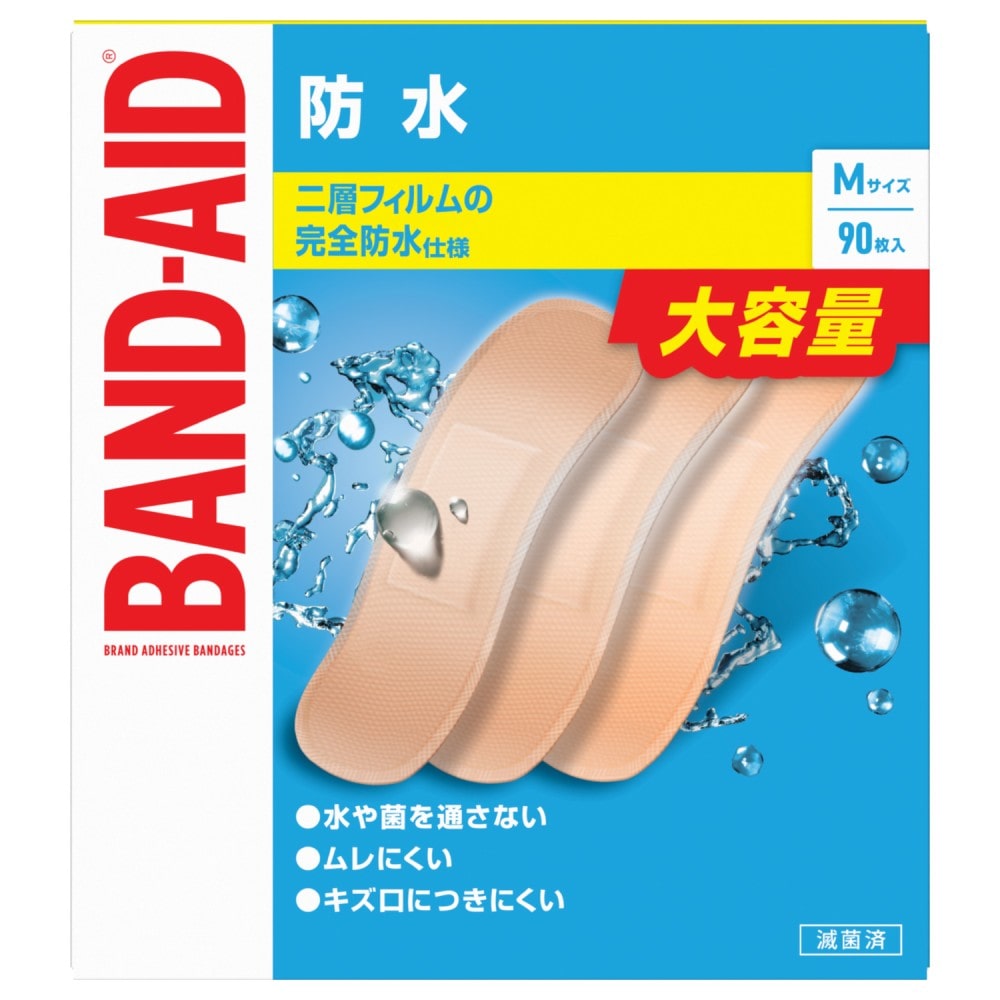 バンドエイド バンドエイド 防水 Mサイズ 90枚