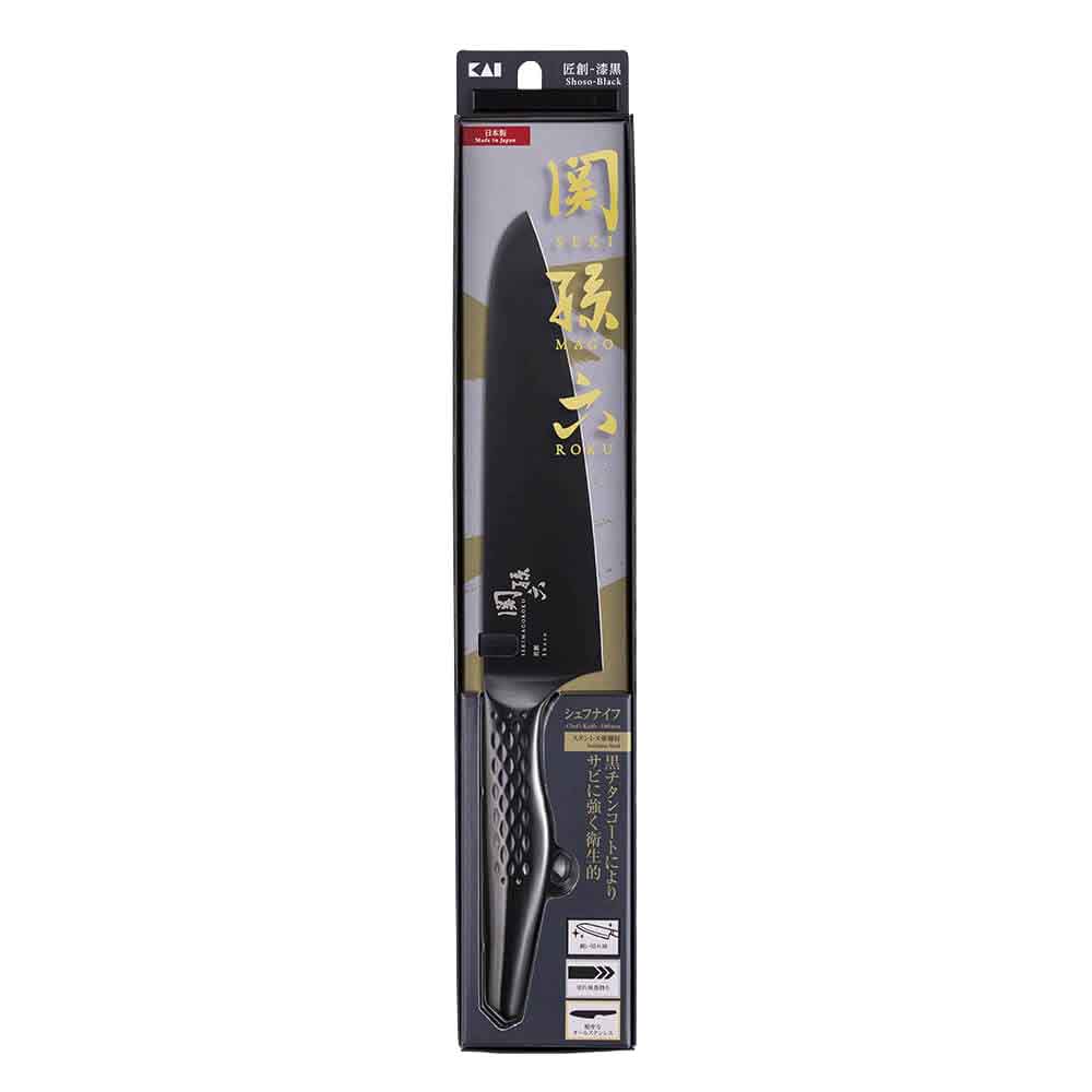 関孫六 関孫六　匠創－漆黒シェフナイフ１８０ｍｍ 000AB5192