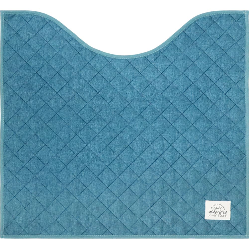 オカトー Laid Back トイレマット 55Ｘ60cm デニムブルー