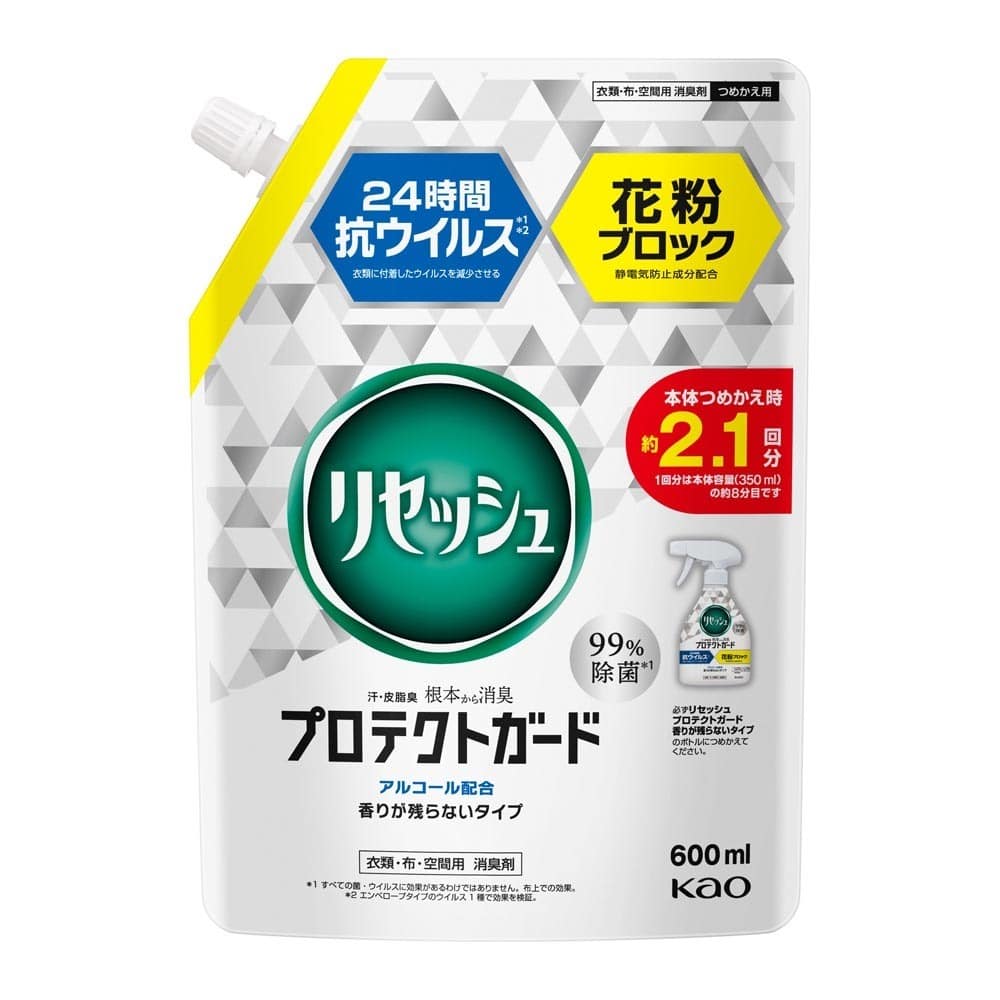 リセッシュ リセッシュ プロテクトガード 香りが残らないタイプ つめかえ用 600ml