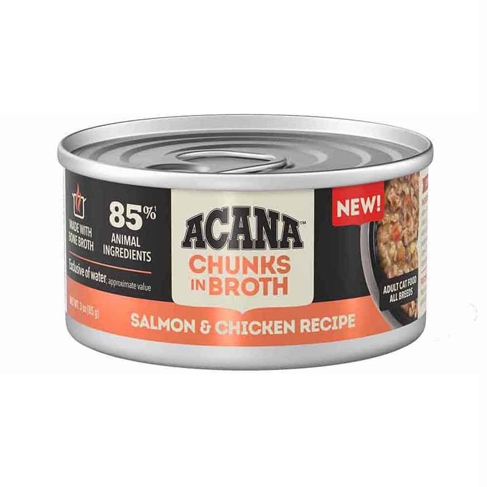 アカナ 【24個セット】アカナ チャンク イン ブロス サーモン＆チキンのレシピ 85G