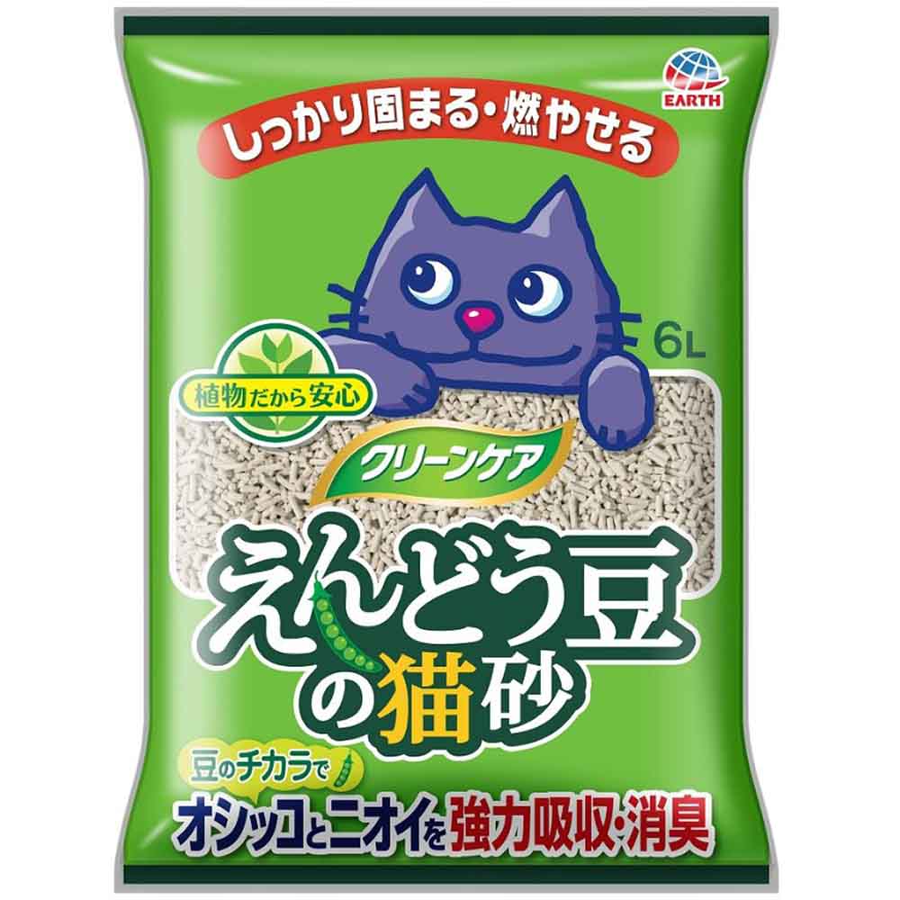 クリーンケア クリーンケア えんどう豆の猫砂 6L 無香料