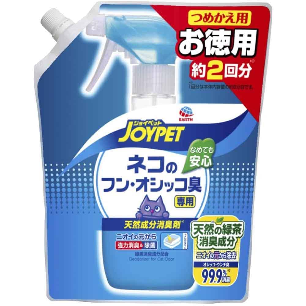 ジョイペット JOYPET 天然成分消臭剤 ネコのフン・オシッコ臭専用 詰替ジャンボパック 450mL
