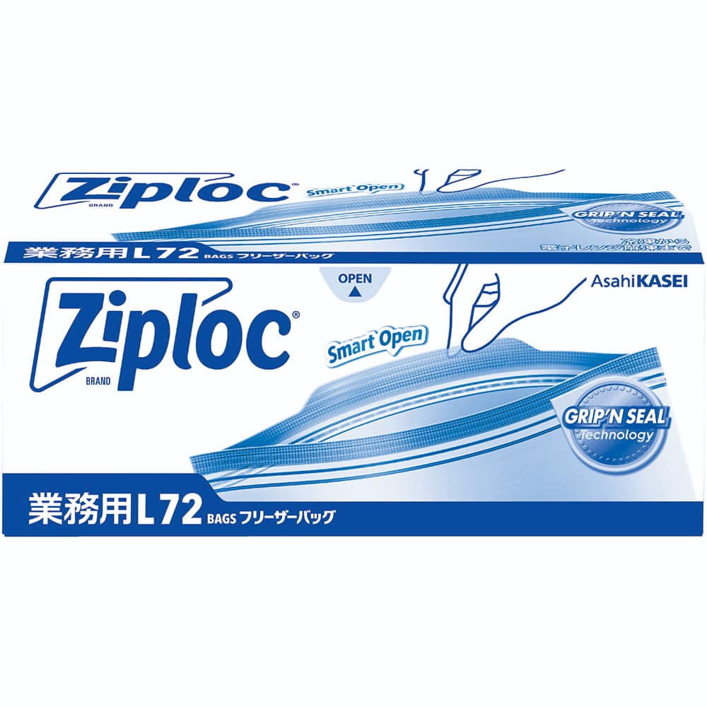 旭化成 業務用ZLフリーザーバッグお徳用 Lサイズ72枚