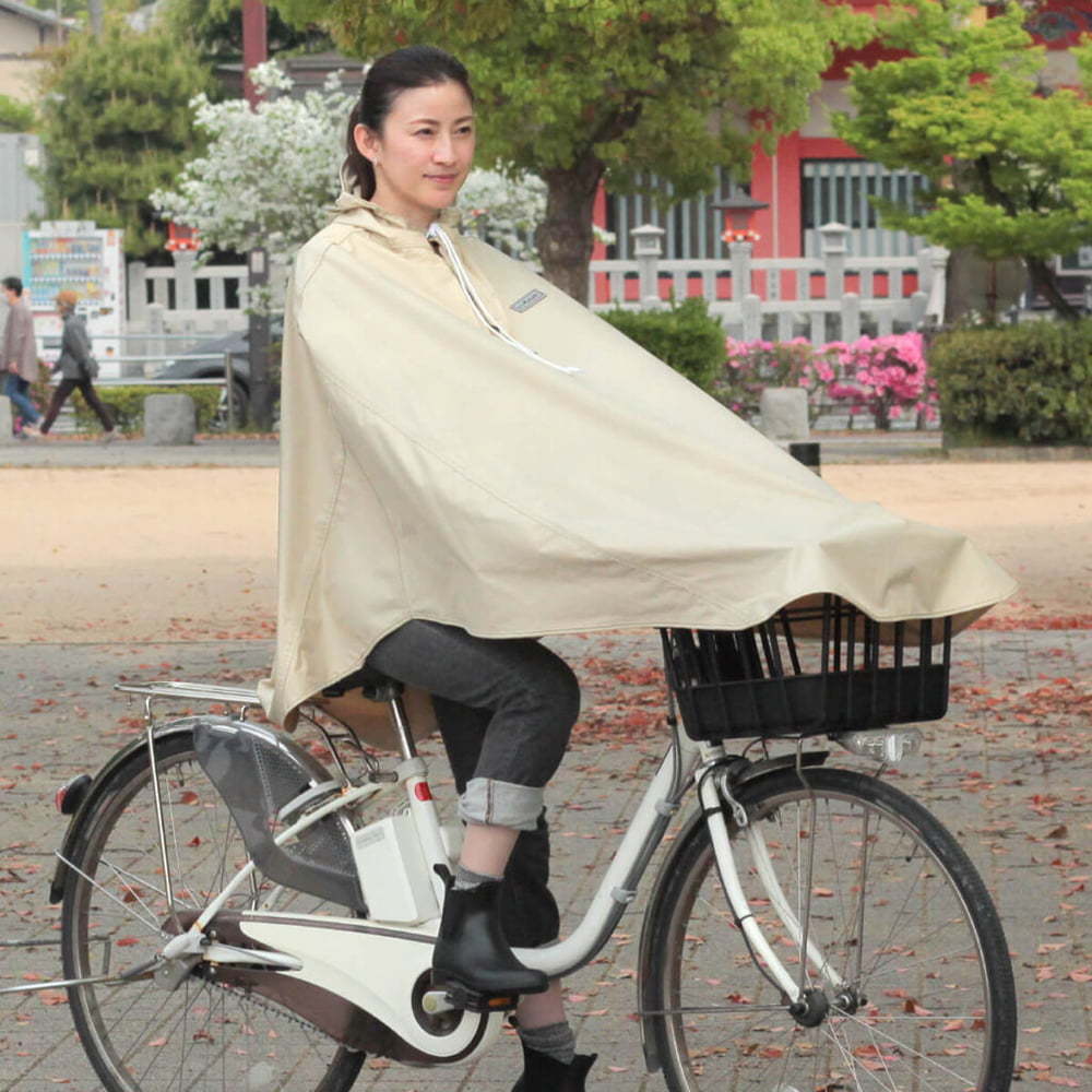 MARUTO 自転車屋さんのポンチョ クリームベージュ