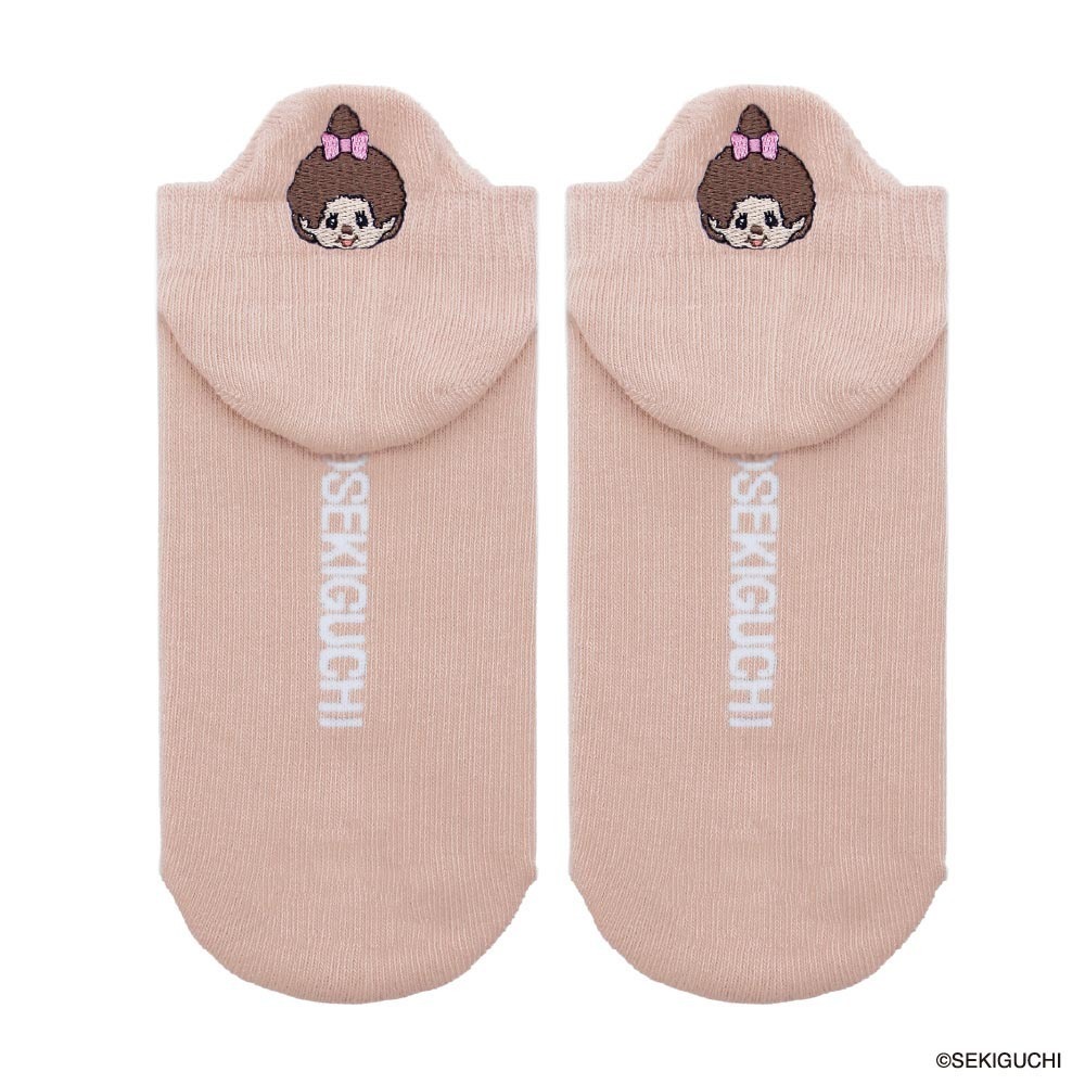 モンチッチ バッグポイントソックス ピンク