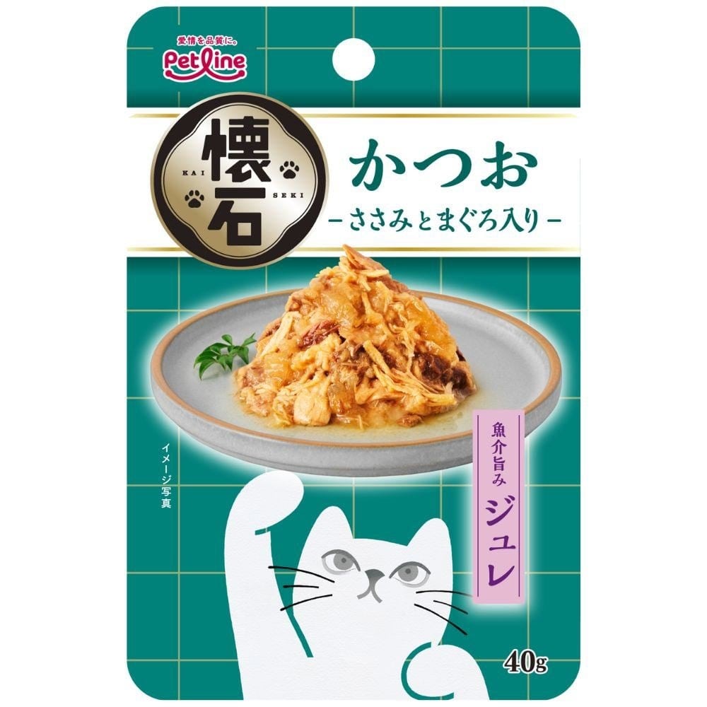 懐石 レトルト ジュレ かつお ささみとまぐろ入り