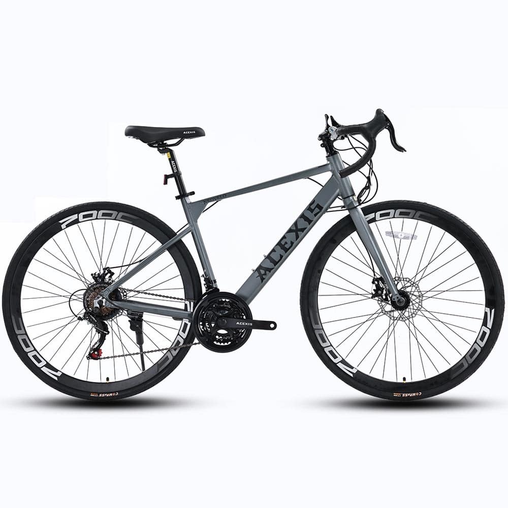 ACEXIS 【完成車】ACEXISロードバイクシマノ 21段変速NEOVELO グレー【時間指定不可】【代引不可】【同梱不可】