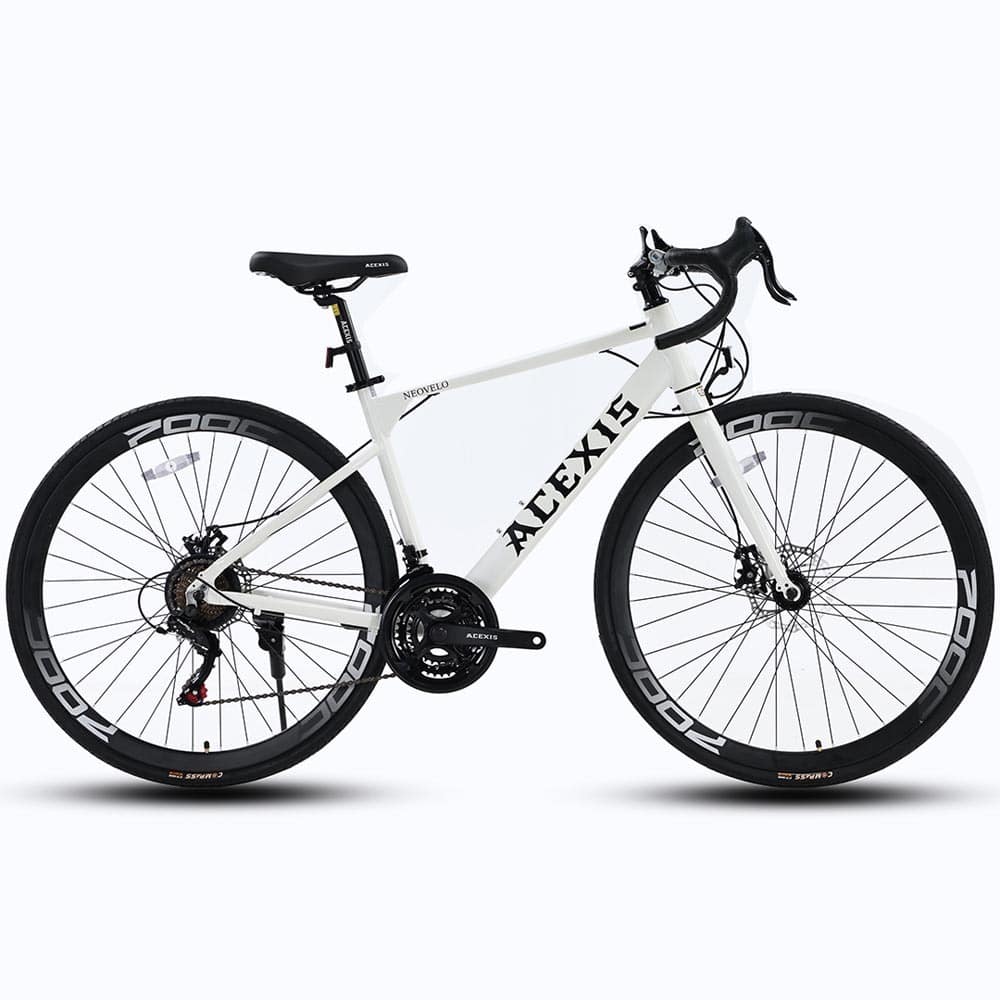ACEXIS 【完成車】ACEXISロードバイクシマノ 21段変速NEOVELO ホワイト【時間指定不可】【代引不可】【同梱不可】