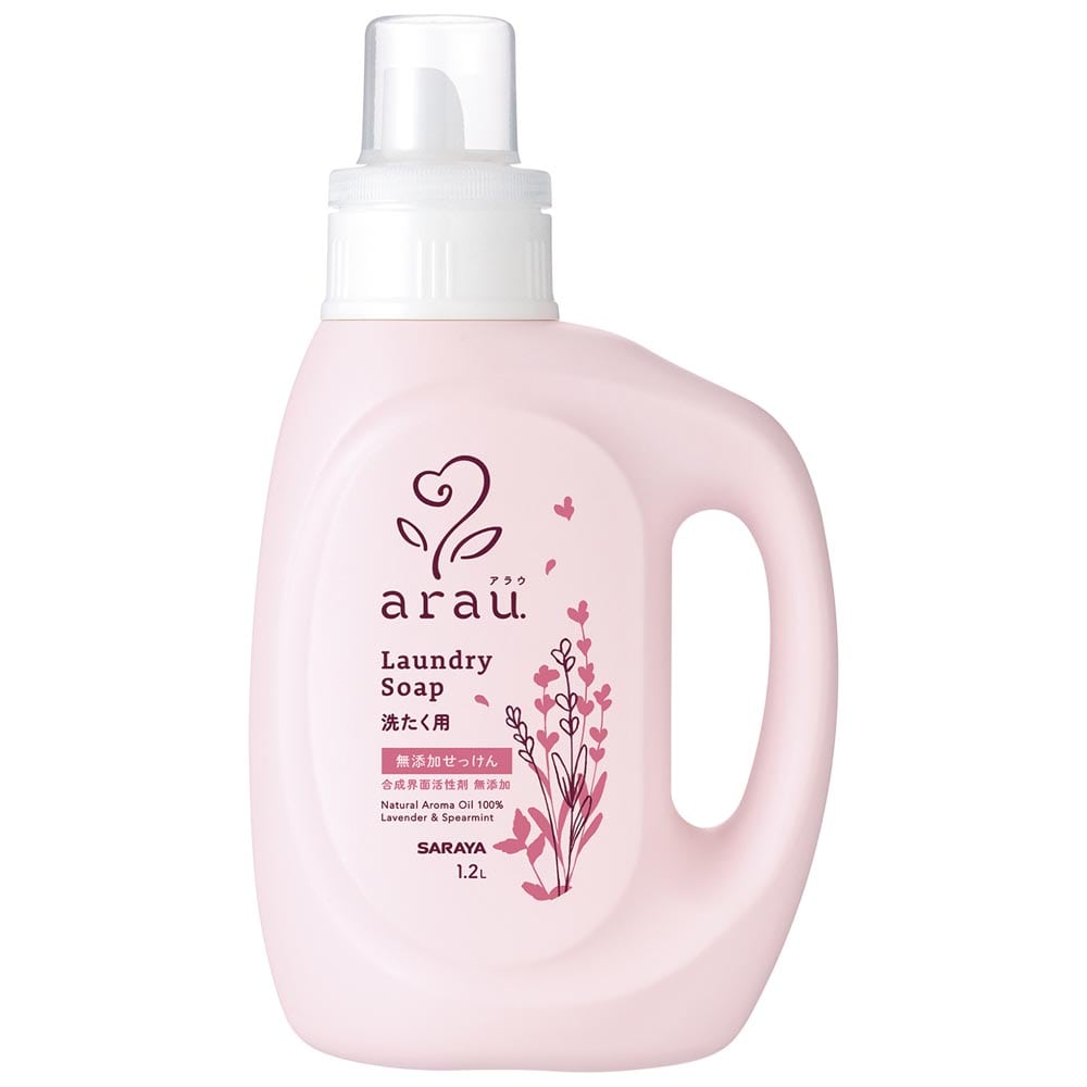 サラヤ 【4個セット】サラヤ アラウ. 洗たくせっけん 1.2L ラベンダー＆スペアミント