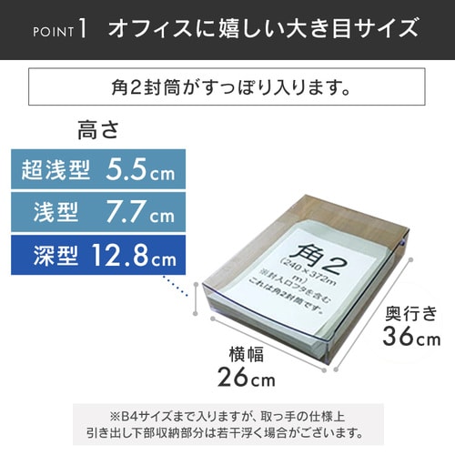 スーパークリアチェスト 浅型引出し6段 SCE-600 ホワイト/クリアブルー ホワイト/クリアブルー