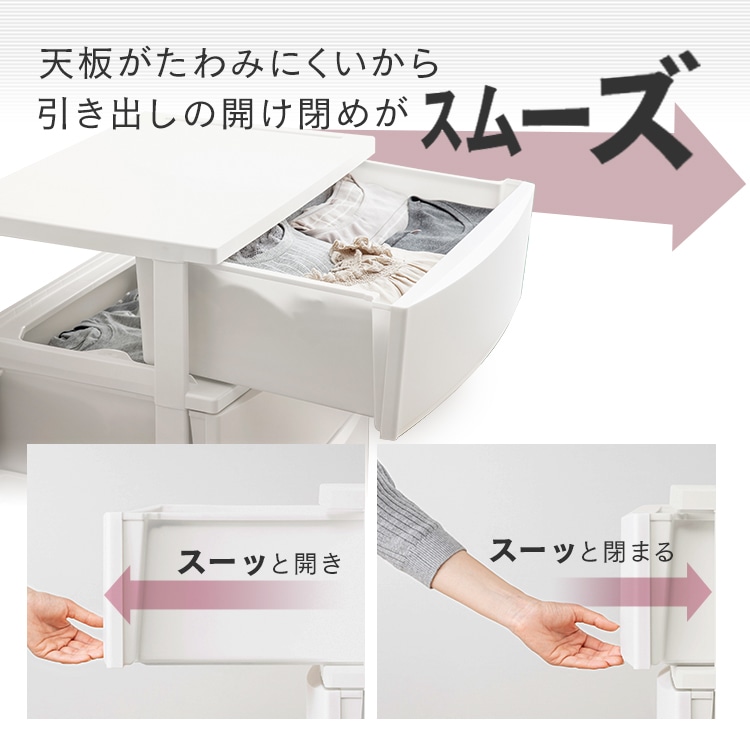 コロネチェスト CLN-545 ピンク/ホワイト ピンク/ホワイト/単品