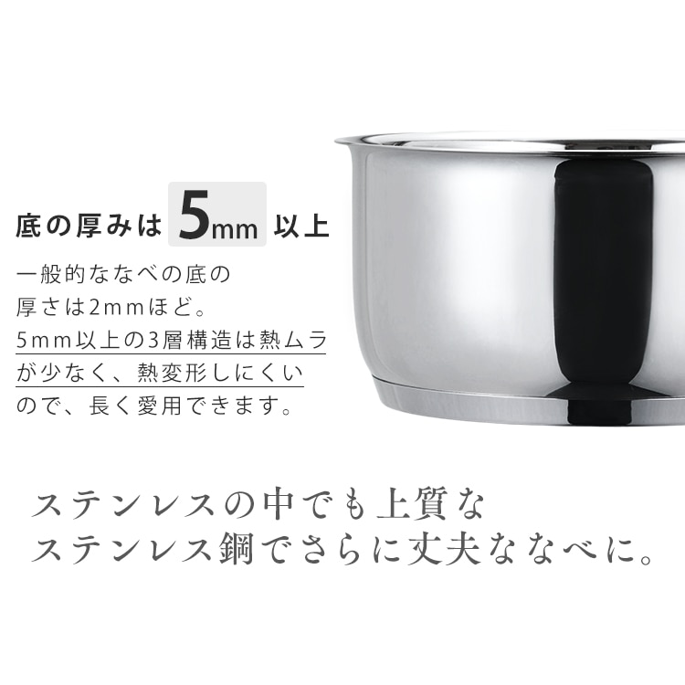ステンレス片手鍋 18cm SP-P18